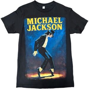 Black Michael Jackson black Graphic T-Shirt unisex pop king tee
